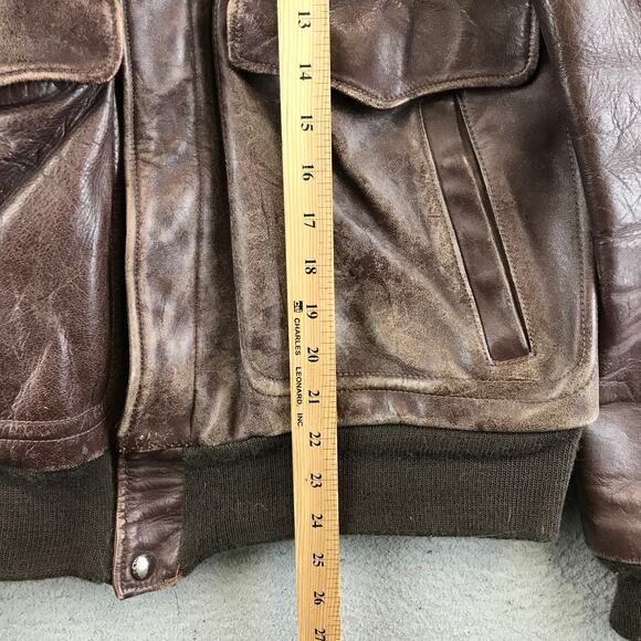 Vintage 1950s Horsehide Motorcycle Jacket Grais Sportswear Chicago Mens M - Picture 6 of 9